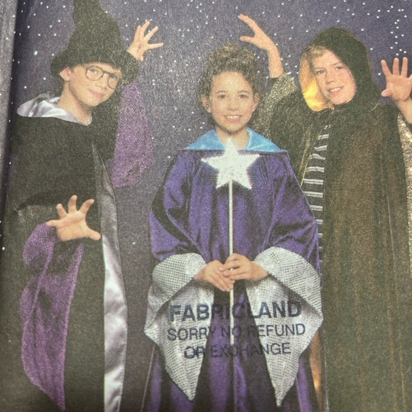 Simplicity 9372 Kids Wizard Costume - Purple, Black, and Gold- fun an easy - Picture 3 of 7